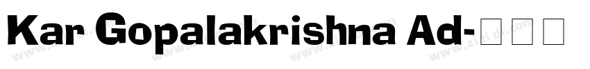 Kar Gopalakrishna Ad字体转换